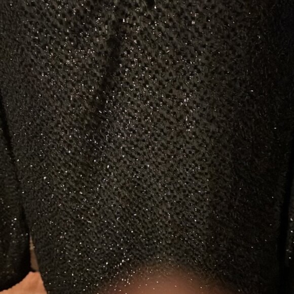 Michael Kors long sleeve black blouse with shimmer - Picture 2 of 4